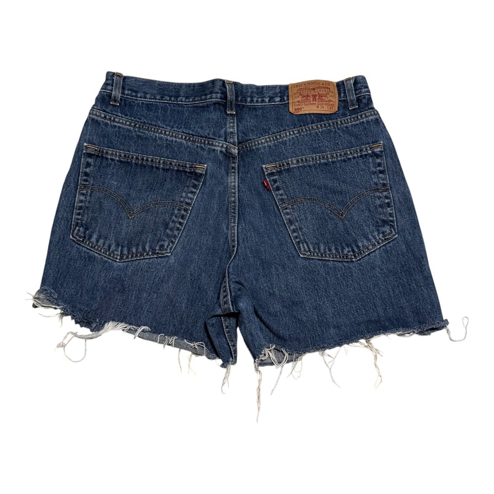 Vintage 2002 Levi's 550 100% Cotton Cut Off Jean Shorts Men's 38 (Fits 36)